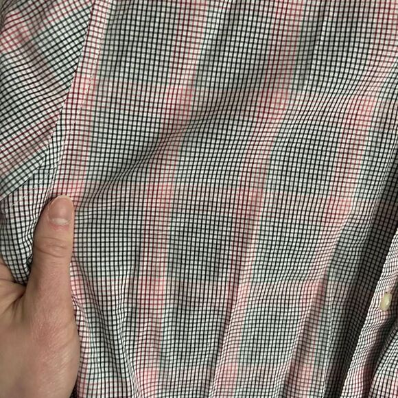 Dkny Gray and Pink Casual Button Down Shirt Size 14.5 32/33 - Picture 6 of 6